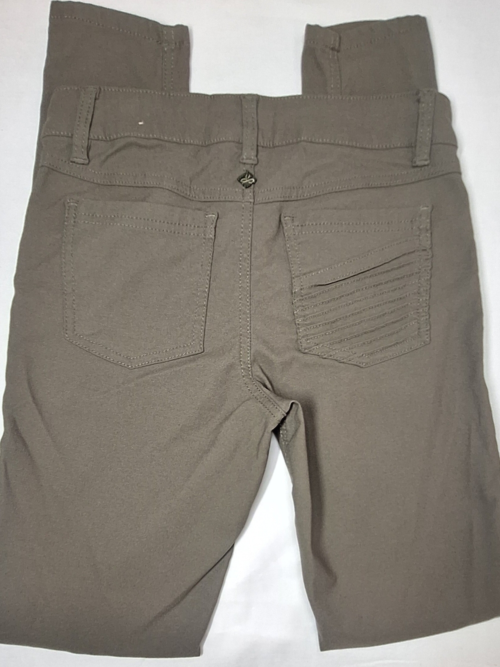 prAna Brenna Moto Skinny Pants Green Grey Size 2 Regular Inseam